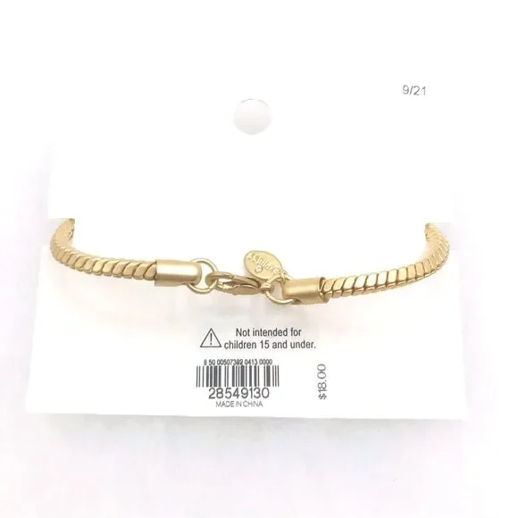 Express Gold Round Chain Tennis Bracelet - Picture 3 of 5